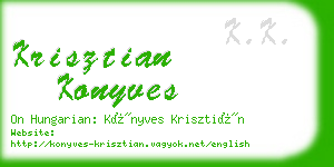 krisztian konyves business card